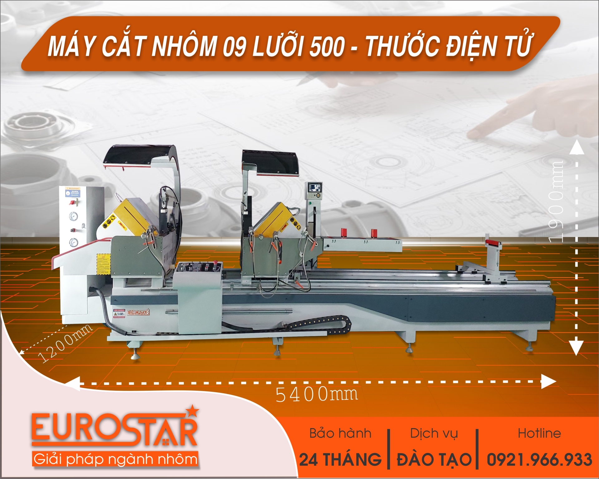 Máy cắt 2 đầu B500