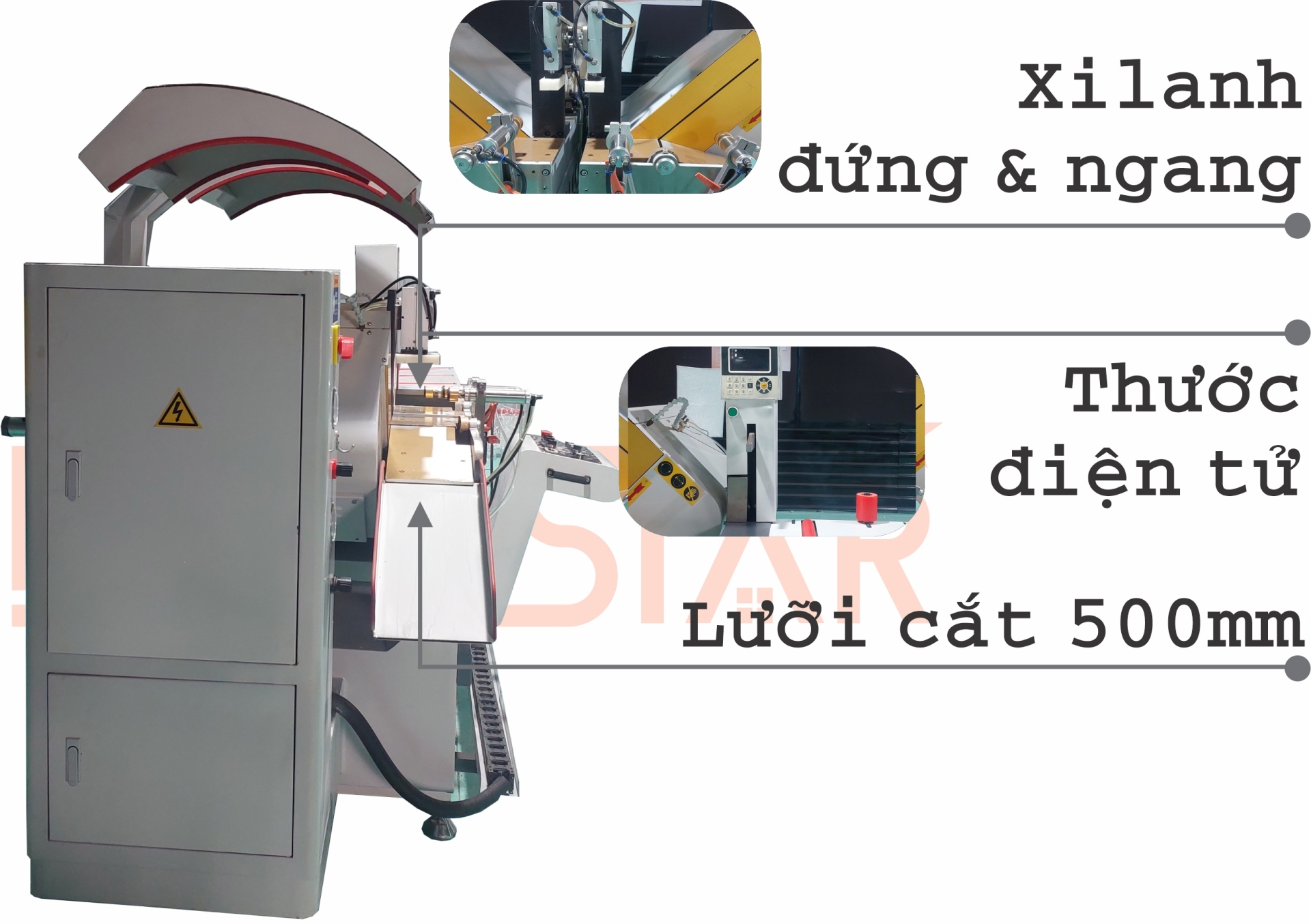 máy cắt nhôm 02 đầu b500