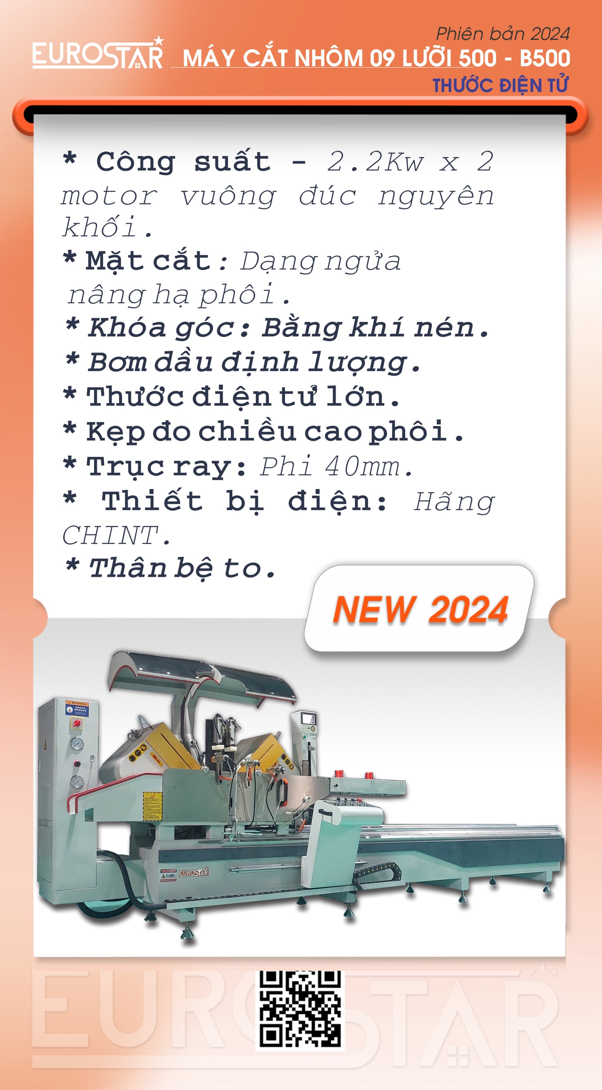 máy cắt nhôm 02 đầu b500