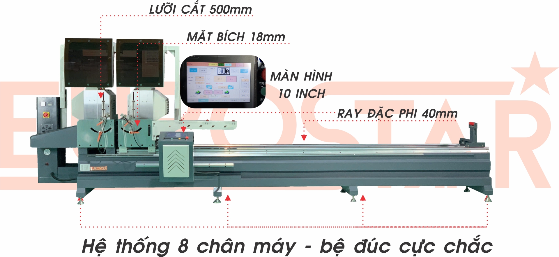 MÁY CẮT NHÔM CNC A99-500