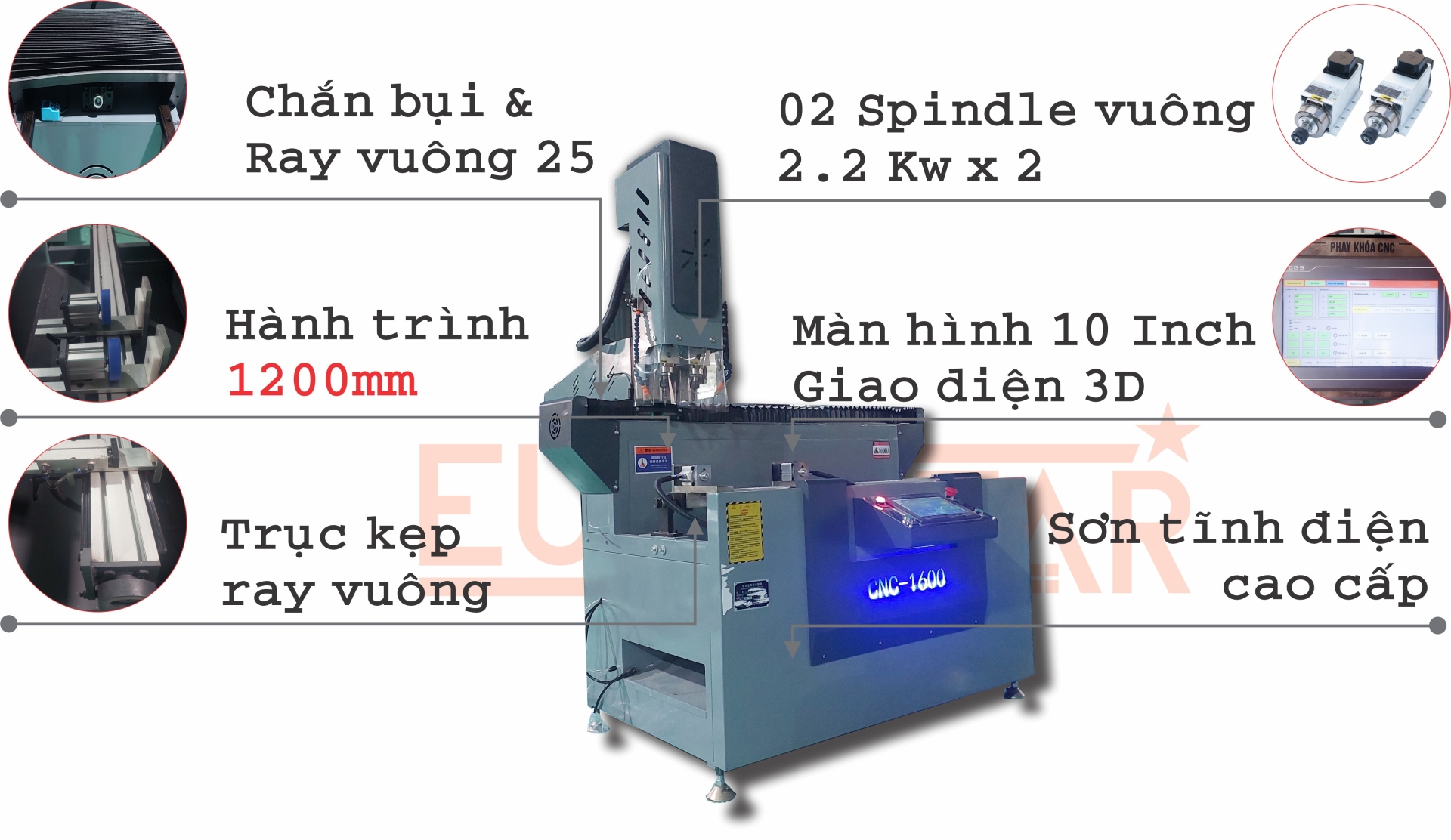 Máy phay nhôm CNC giá rẻ