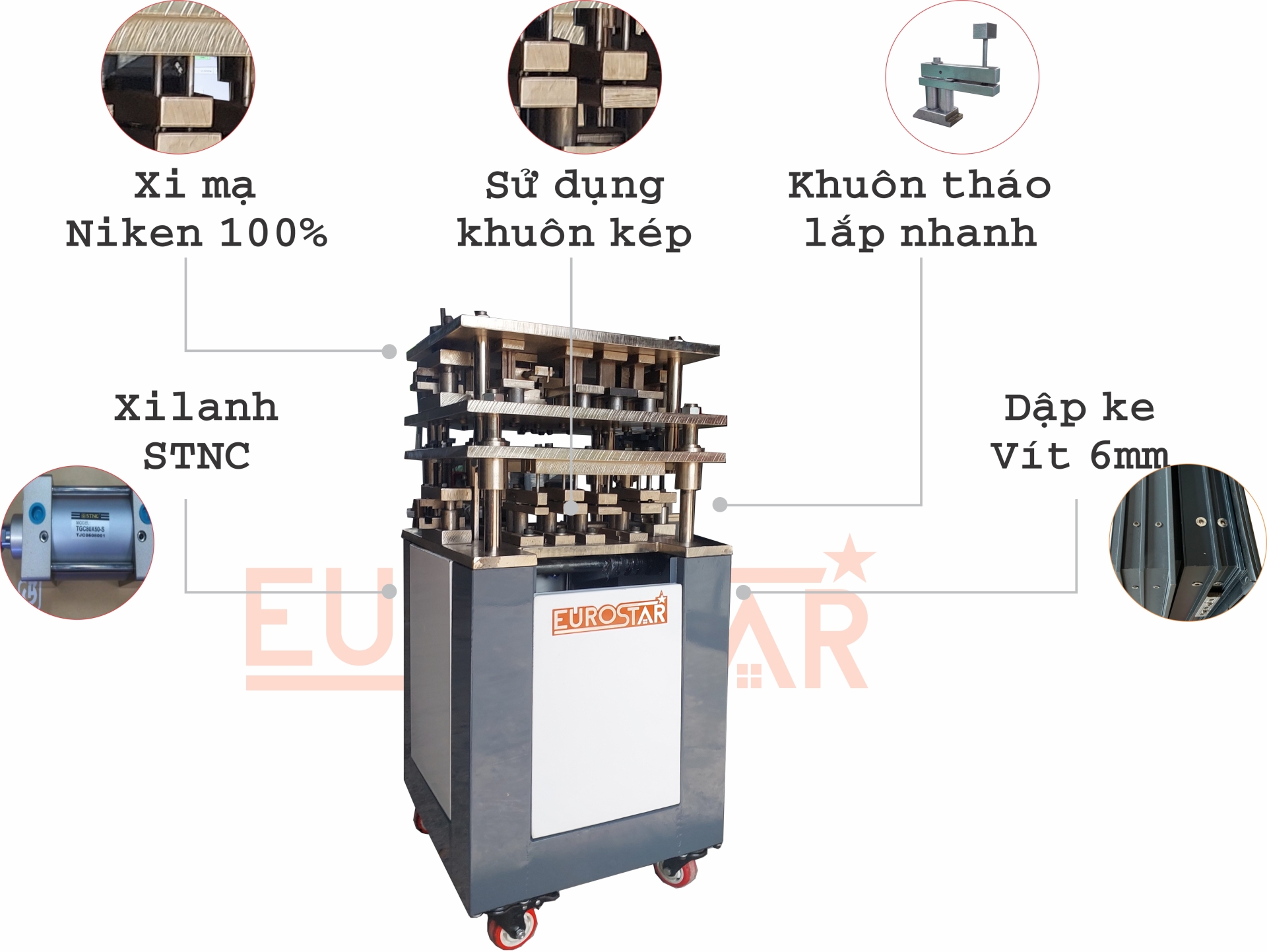 Máy dập ke vít 6mm.