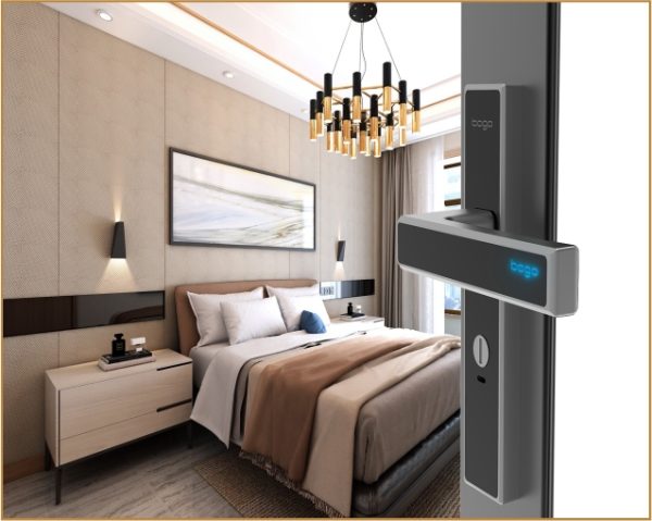 Bộ khóa vệ sinh có đèn - Ảnh 2