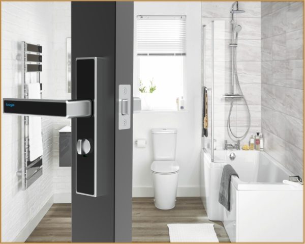 Bộ khóa vệ sinh có đèn - Ảnh 3