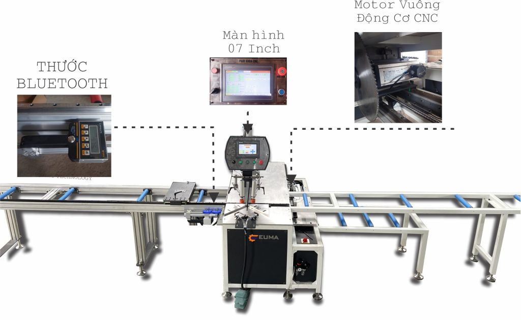 Máy Cắt Nhôm Tấm CNC 4IN1 EUMA