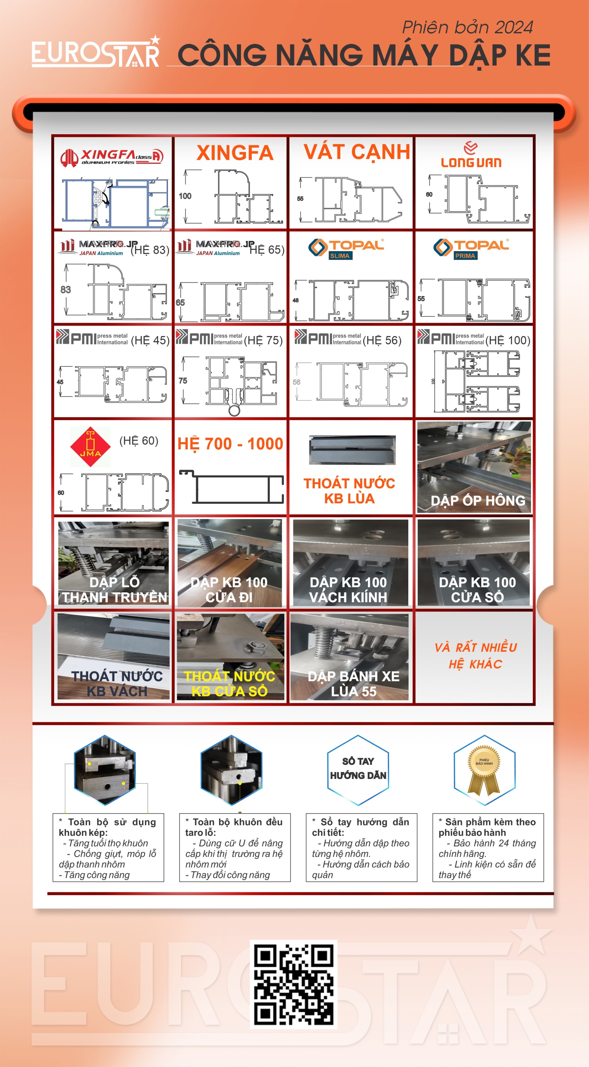 Máy dập ke full bộ khuôn.