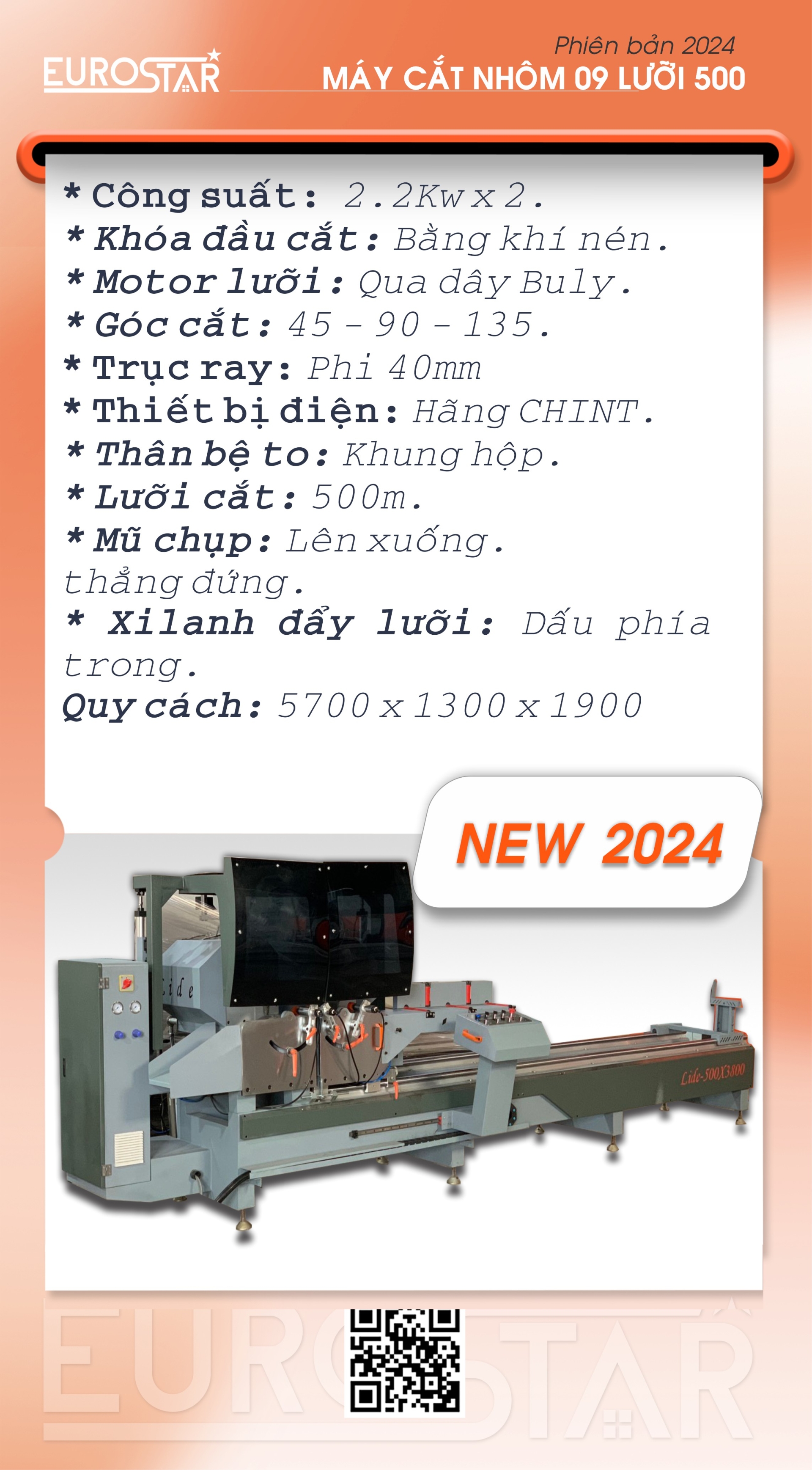 máy cắt nhôm 09 lưỡi 500