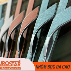 Tay nắm bọc da