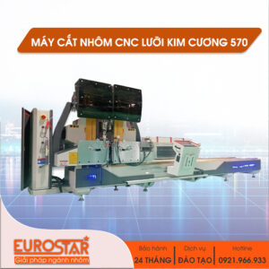 MÁY CẮT NHÔM CNC LƯỠI KIM CƯƠNG 570
