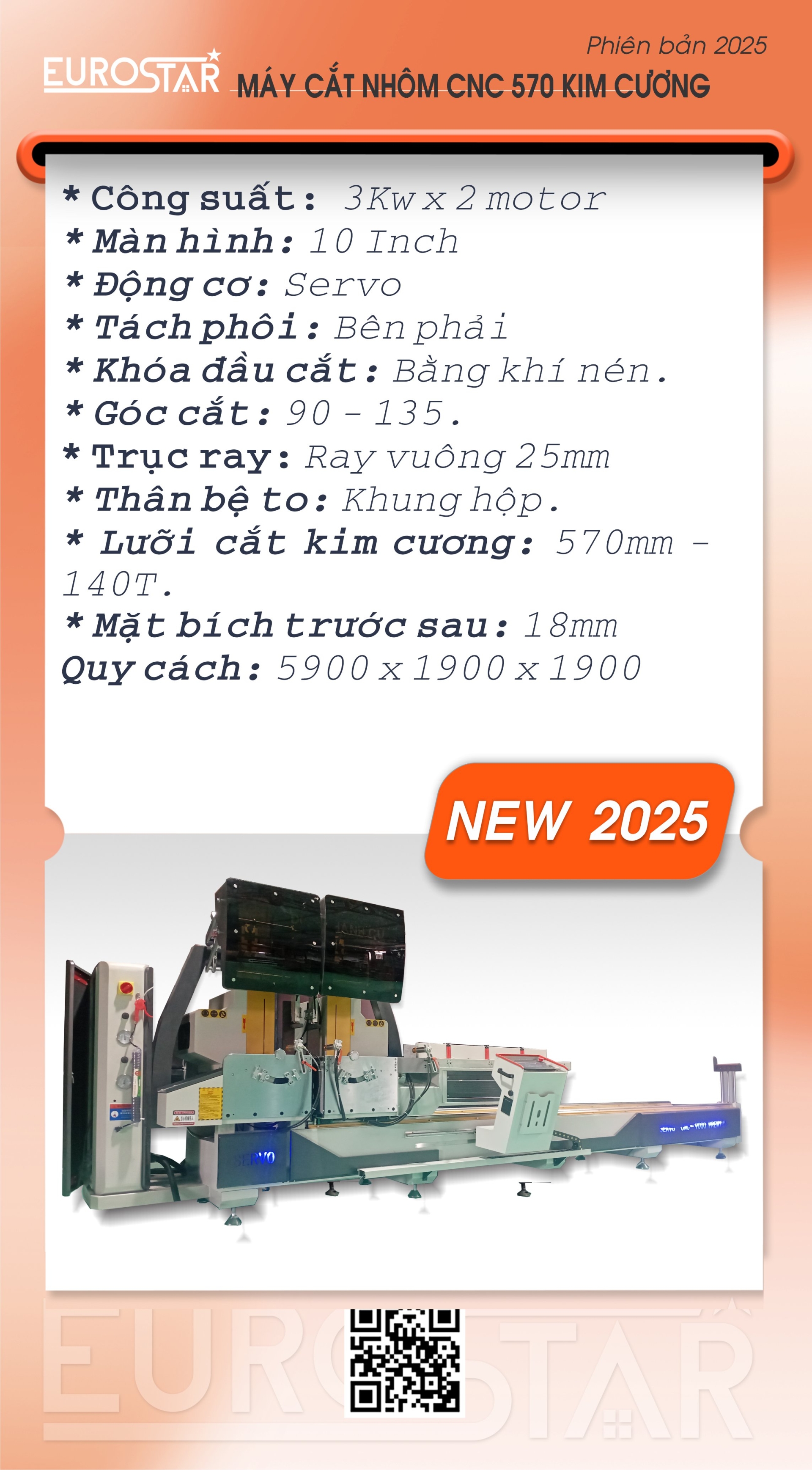MÁY CẮT NHÔM 2 ĐẦU CNC 550