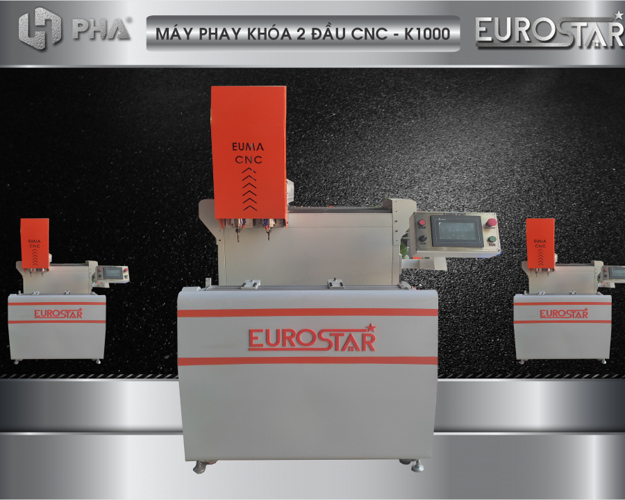 máy khoét khóa cnc 2 đầu