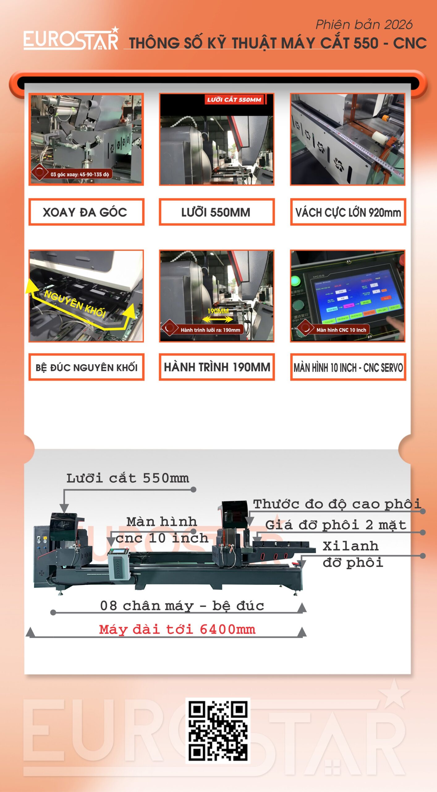 Máy cắt nhôm CNC Lưỡi 550