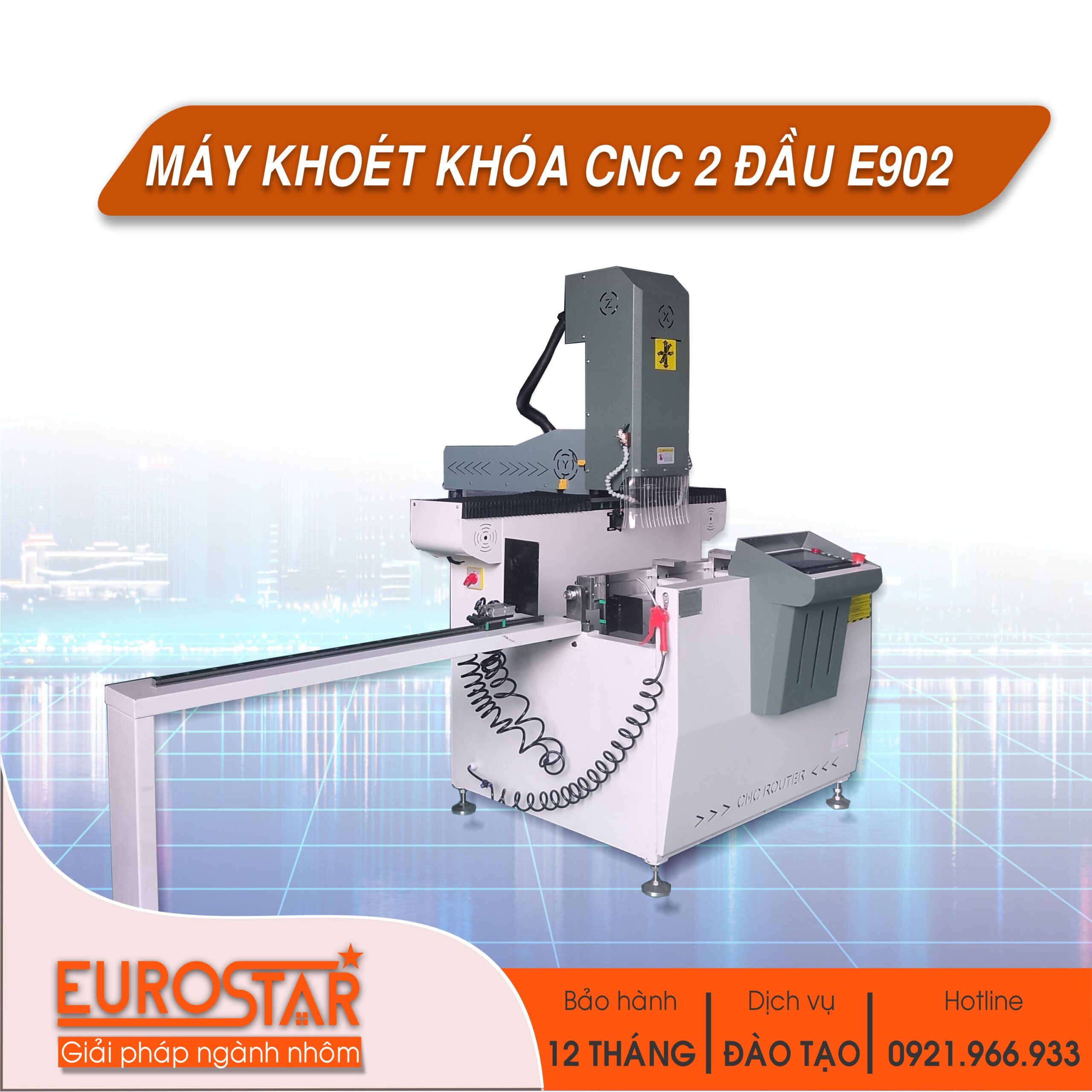 MÁY KHOÉT KHÓA CNC E902